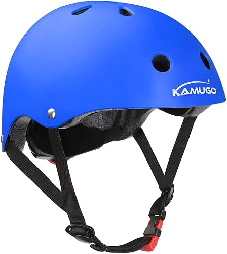 KAMUGO Casco para niños casco ajustable para niños certificado CPSC para niños de 3-88-14 años de edad- Casco de seguridad para ciclismo patinaje y