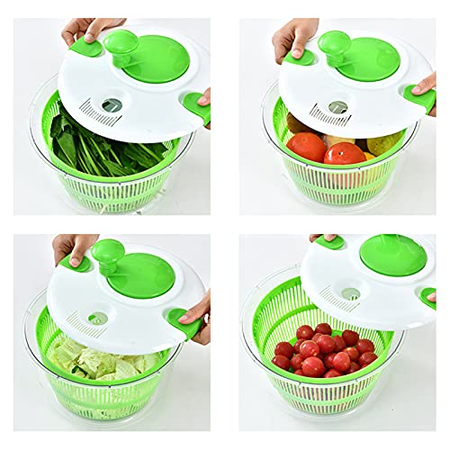 Hedtec Dryer Salad Spinner Household Manual Fruit And Vegetable Dehydrator Drain Basket Dryer Fruit Salad Vegetable Spinner 5L Kitchen #TOP3