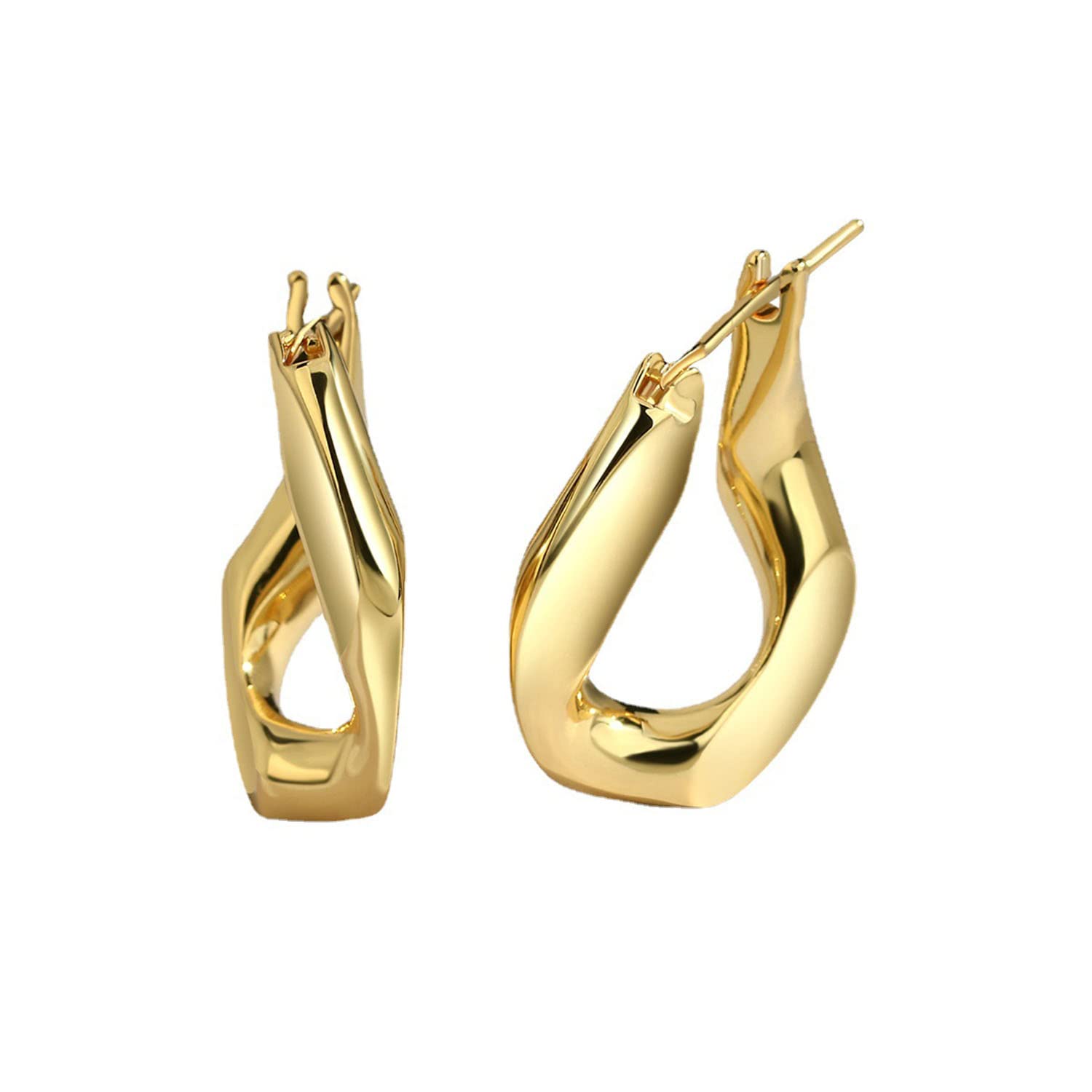 RWRAPS Orecchini per Donna Orecchini a Bottone in Argento Sterling Orecchini a Forma di Aquilone Trafitto da Donna Orecchini Eleganti a Forma di Uovo Geometrico alla Moda