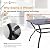 Sophia & William Patio Table and Chairs for 6 with 10ft Tiltable Patio Umbrella, 8 Piece Metal Outdoor Dining Set, 6 Outdoor Stackable Chairs, 1 Rectangular Dining Table and 1 Beige Umbrella