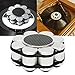 DADEA Record Weight Stabilizer, Universal Aluminum Alloy Turntable Weight Record Turntable Clamp, Reduce Vibration Vinyls Record Player Clamp for LP Vinyls Record Player Phonograph Turntables