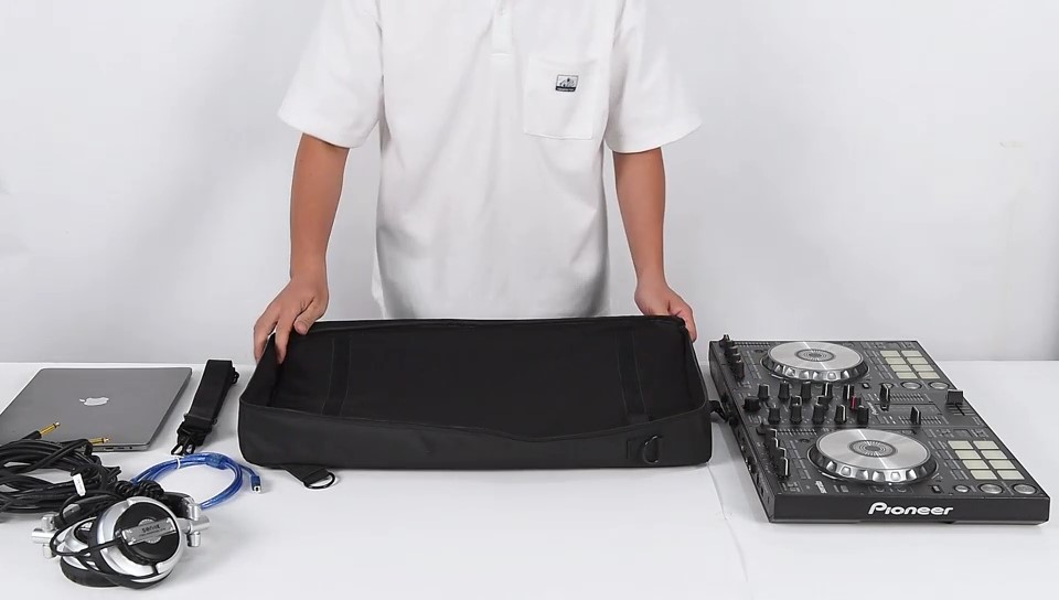 Ddj Flx4 Hzycwgone Case For Hercules Inpulse 500,for Native Instruments Traktor Kontrol S4 Mk3,for Pioneer DJ DDJ-SR2/SR, Travel Carry Cover Shoulder Bag Backpack For Headphone,Tablet,Cable(Blue Dj Controller