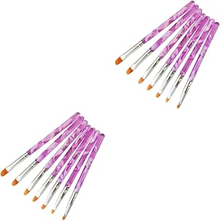 minkissy 14 Pçs Pincel De Pintura De Unhas Dicas De Arte De Unhas Construtor De Arte De Unhas Pincel Kolinsky Pincel De Arte De Unhas Ferramentas De Pintura De Unhas Pincéis De Forro De