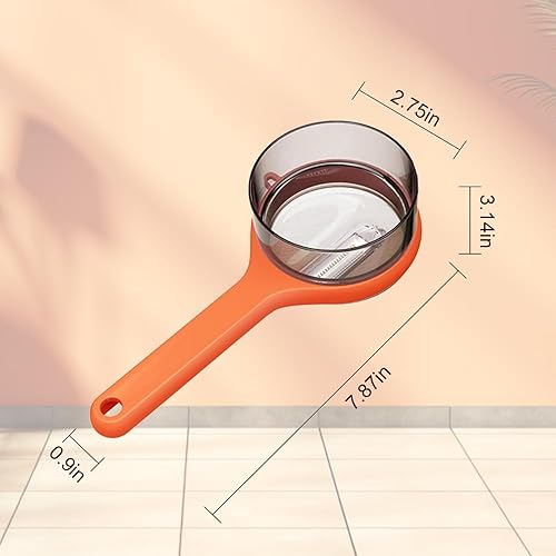 Miniatura 5 de Cuchillo pelador con caja de almacenamiento, pelador 2024 con cubo de almacenamiento, pelador multifuncional de doble cara de acero inoxidable y