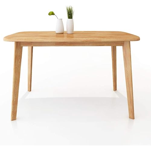 Amazon.com: WoodShine Mid Century Modern Real Solid Wood Dining Table ...