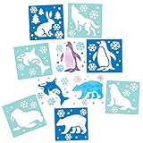 Sé creativo: Para usar con nuestras pinturas pre-mezcladas, crayones, rotuladores de punta de fibra y rotuladores decorativos (no incluidos). Simplemente lave las plantillas y reutilízalas, un excelente elemento esencial para manualidades sin desorden.