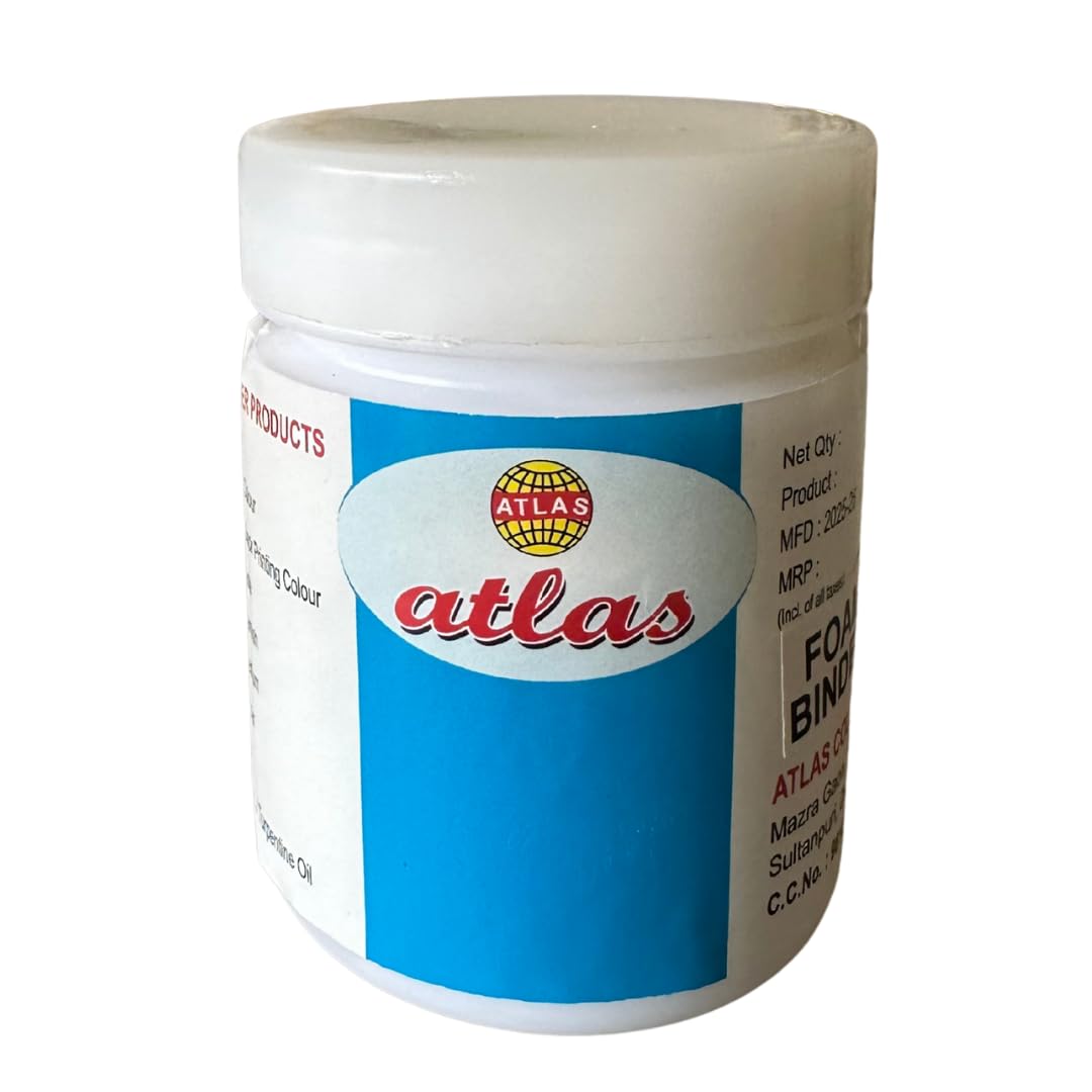 Atlas Colours Foam Binder for Puff Printing on Fabric (250 ml) – Soft Raised Print Finish for Cotton, Khadi & Canvas – Perfect for T-Shirts, DIY Block Printing & Screen Printing-image-30
