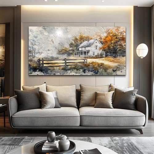 KELIYUAN Large Wall Decor Canvas Painting Wall Art For Living Room Dining Room Abstract Ink Landscape Paint Picture Prints Artwork For Corridor Bedroom Office Home Decoration Ready to hang 24x48 In
