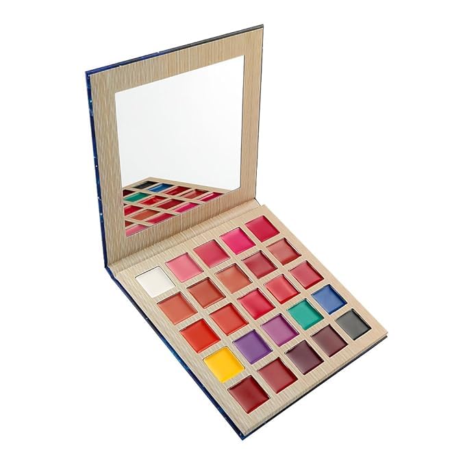 25 Color Lipstick Palette & Face Paint Makeup Palette Professional 25 Colors Body Paint Oil Halloween Cosplay Party Stage Fancy Painting Kit Non Toxic Palette-picture-40