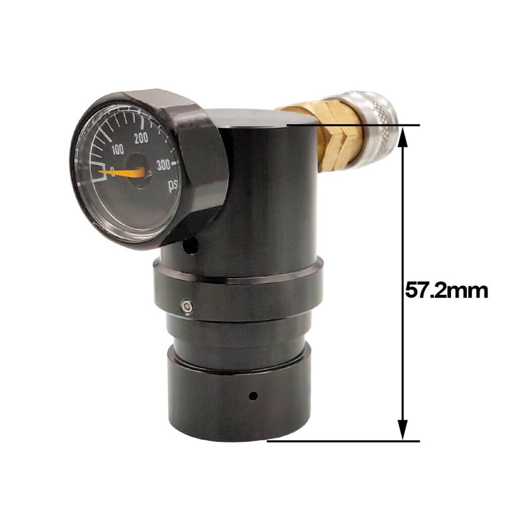 Regolatore a sfera per vernice, regolatore HPA MR GEN2 W Foster accoppiatore e tubo remoto compatibile con serbatoi standard HPA e SLP