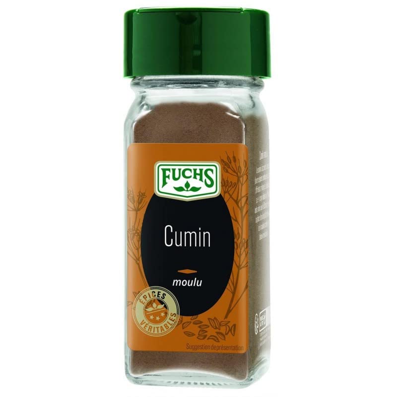 CUMIN MOULU FLACON 80ML 40G, FUCHS, LOT DE 4