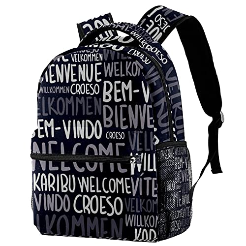 Sac à dos décontracté pour femme haute capacité imprimé multicolore
