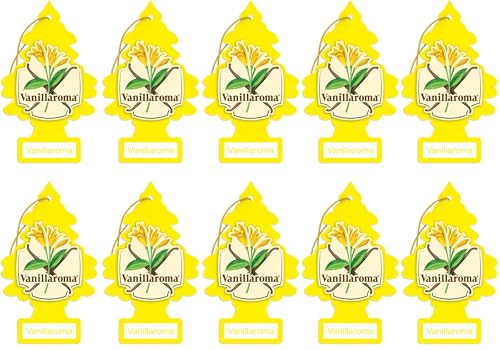 LITTLE TREES Car Air Freshener | Hanging Paper Tree for Home or Car | Vanillaroma | Single Tree per Package