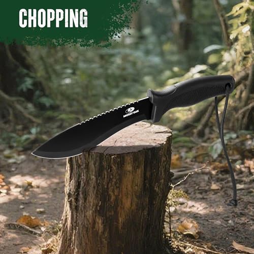 image for Mossy Oak 11.5'' Machete for Yard Work, Survival Kukri Machete Knife w