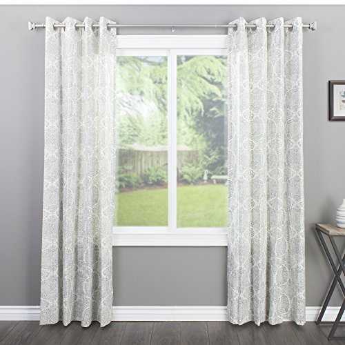 Decopolitan 680656135730 7/8-Inch Square Curtain Rod Set, 18 To 36-Inch, Nickel thumb #3