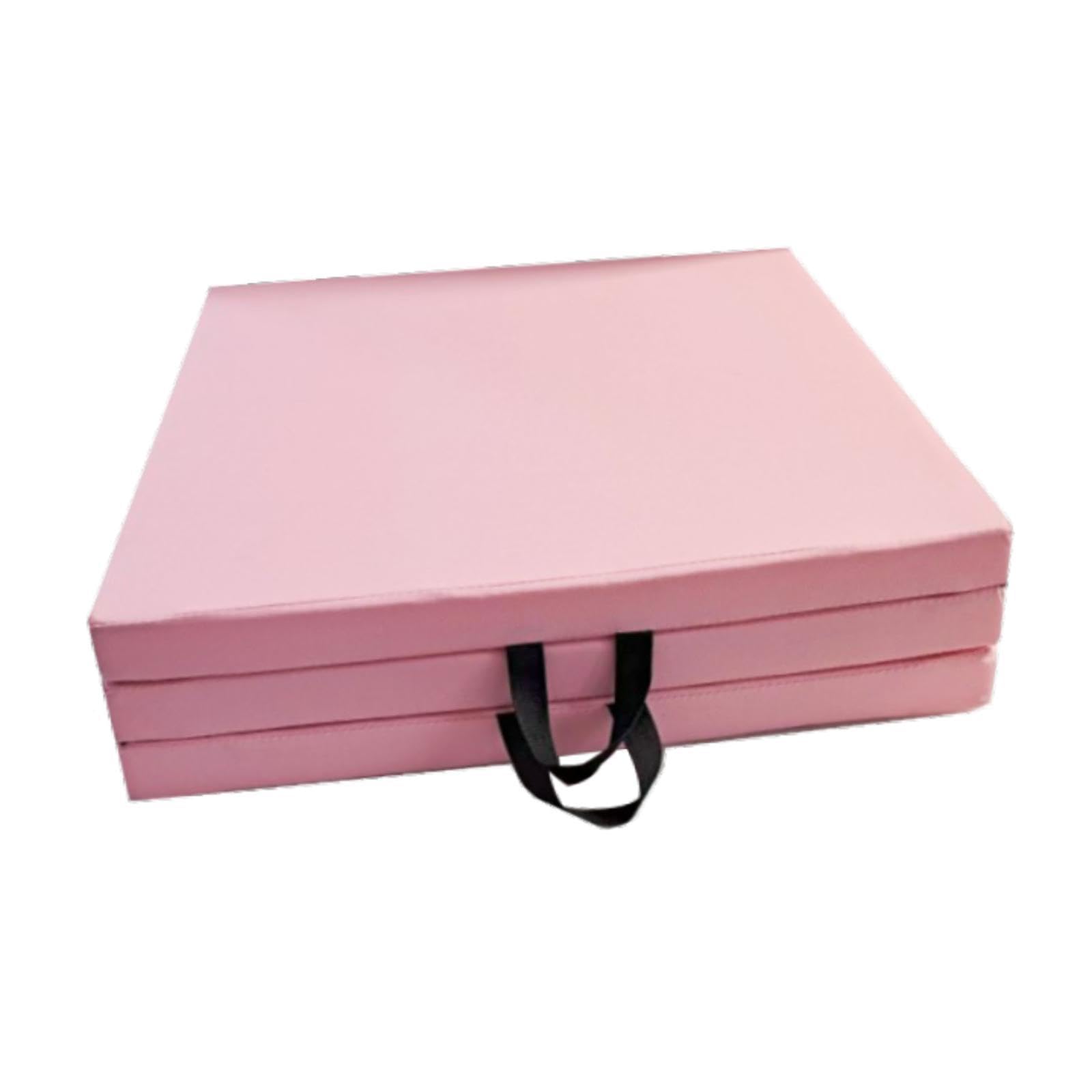 MERISHOPP Three Fold Exercise Mat Easy to Store for Women Men Aerobics Mma Pilates Pad Pink| Sports Equipment | Outdoor Sports Gear | Exercise Gear-image-14