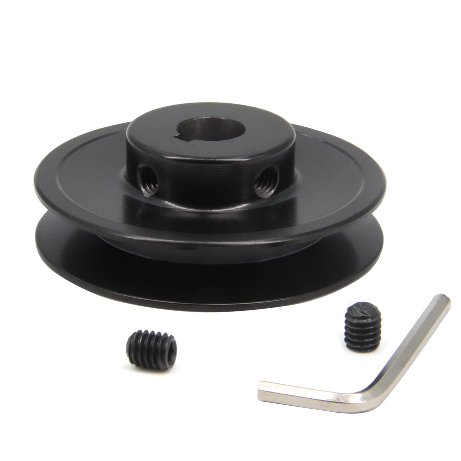 AK20-1/2" Bored Single Groove Web Sheaves 2.0" OD 1/2"Bore V-Belt Sheave Cast Iron Belt Pulley for V-Belt(AK20-1/2", Single Groove) — Amazon image 11