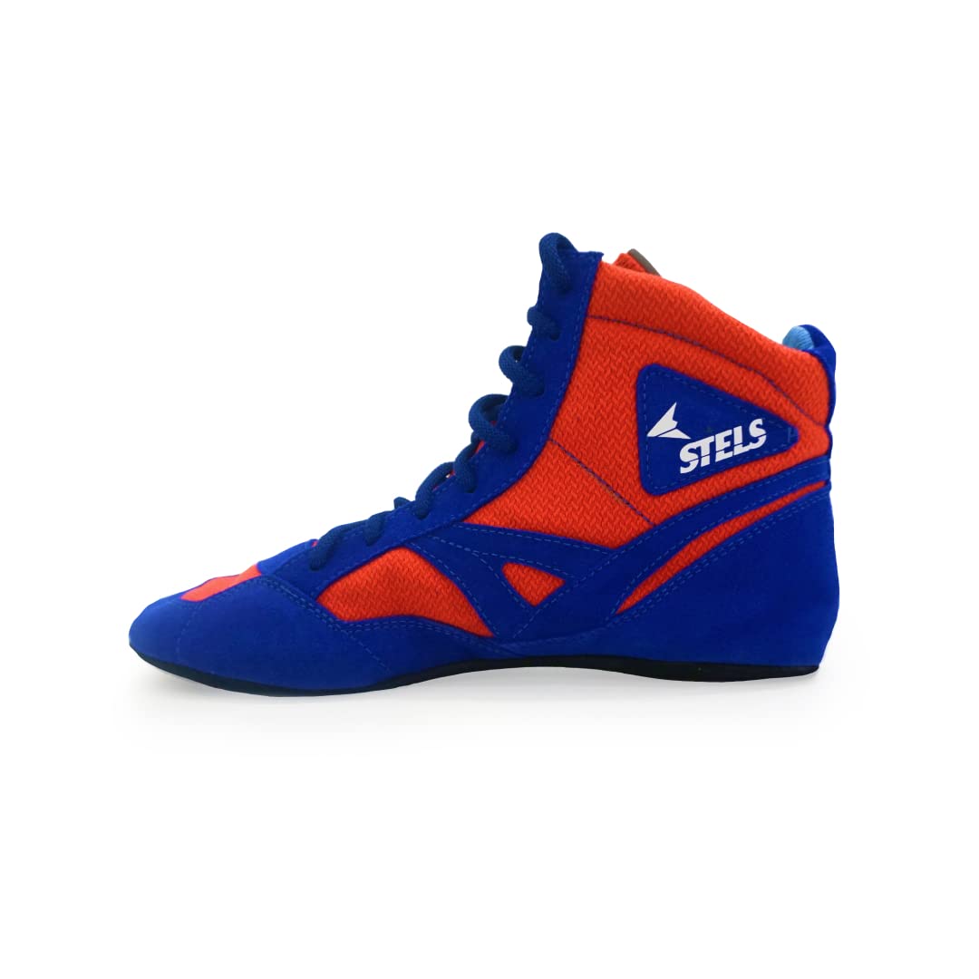 STELS Professional Sambo Shoes - Durable Breathable Suede Material for Competitive Excellence, 41 (UE) - 9.5 (US) Multicolor