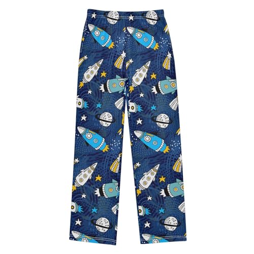 Hand Drawn Space Doodle Boys Pants for Kids Jogger Pants with Pockets S-XL