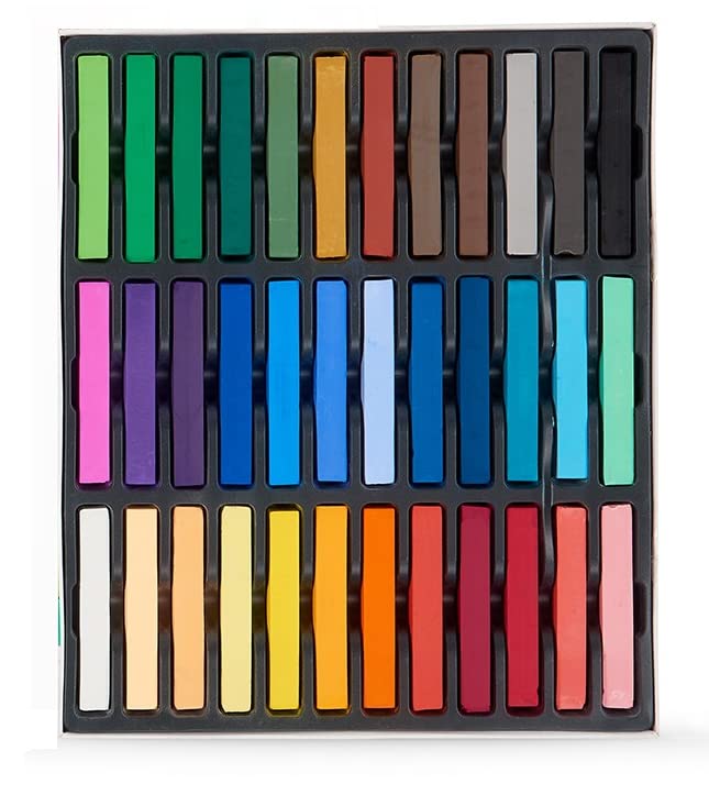 SOL RETAIL 36Pcs Chalk Pastels Set Soft Pastel Set,Pastels ChalksArtist