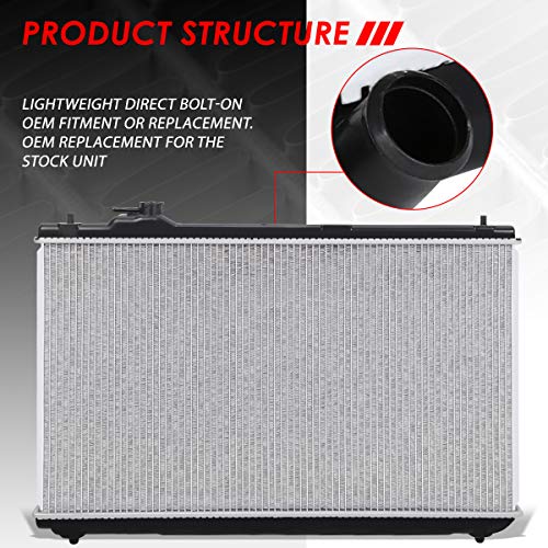 Image of Auto Dynasty Radiator Compatible with 2001-2003 Toyota Highlander 3.0L V6 AT, DPI 2452 Factory Style 1-Row Cooling Radiator, Aluminum Core