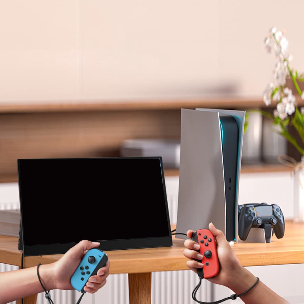 Monitor Portátil 14,1 Pollici 1080P Full HD Estensore di Schermo per Laptop Schermo IPS per Giochi di Secondo Schermo Esterno