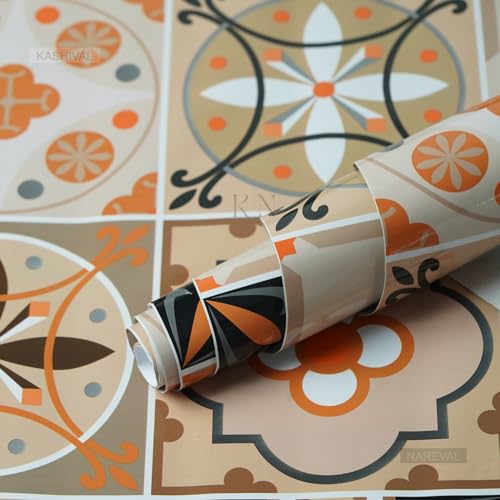 NAREVAL Brown Floral Wallpaper Self Adhesive Stick Waterproof Wallpaper PVC Vinyl Decorative Wall Covering Old Furniture Door Bedroom Hall Living Room (Size: 60cm x 200cm) (Brown Floral A33, 2) NAREVAL Brown Floral Wallpaper Self Adhesive Stick Waterproof Wallpaper PVC Vinyl Decorative Wall Covering Old Furniture Door Bedroom Hall Living Room (Size: 60cm x 200cm) (Brown Floral A33, 2)