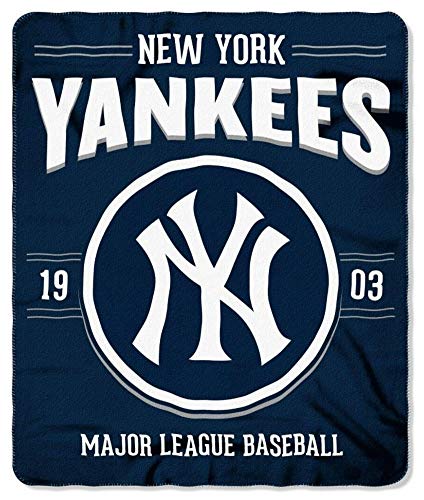 MLB New York Yankees 50x60 Fleece Southpaw DesignBlanket Team Colors One Size