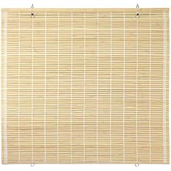 Persianas Orientales Oriental Furniture - Persiana inalámbrica de bambú para Ventana, Natural, 24 Pulgadas de Ancho