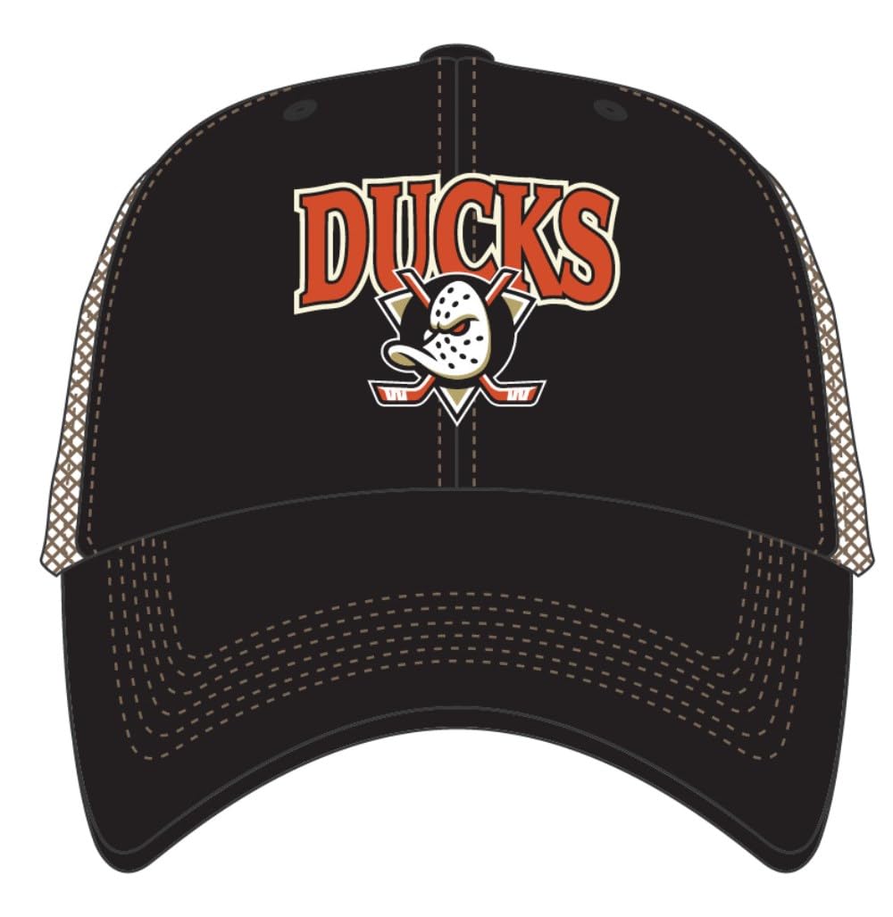 Unisex Black 47 Brand Trucker Cap - Tuscaloosa Vintage Anaheim Ducks