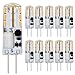 Produktbild TIAFELNGLY G4 LED Lampen, Kein Flimmern 2W G4 Warmweiss Energiesparende Glühbirnen AC/DC 12V Nicht dimmbar 360 Grad Winkel LED Birne G4 [10-er Pack]
