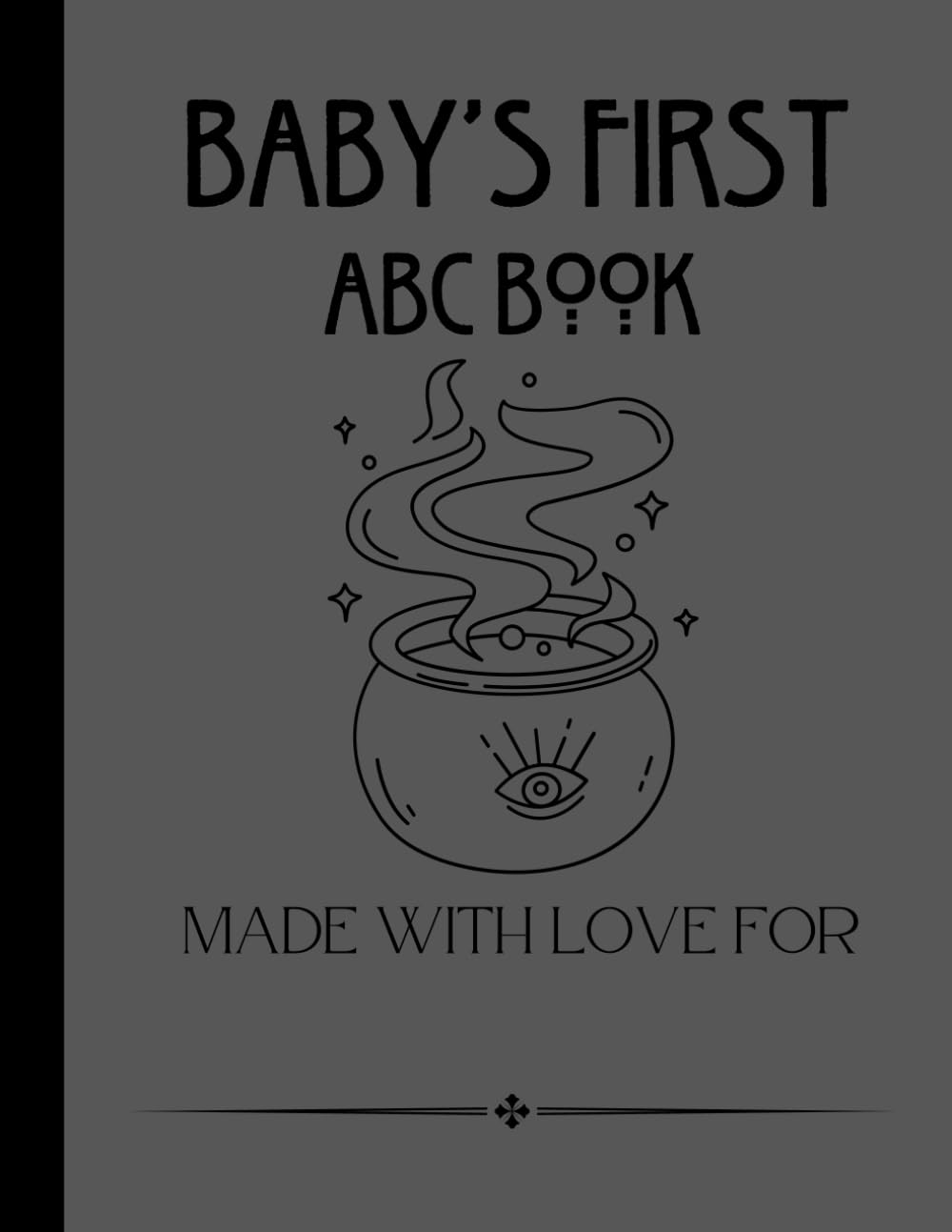 Witchy Baby is Brewing Unique Baby Shower Guestbook Baby’s First ABC Coloring Book Game Spooky Baby Shower Gift