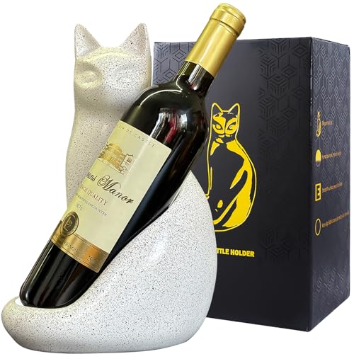 MAIHOM Wine Bottle Holder Organizer for Cabinet, Cat Wine Rack