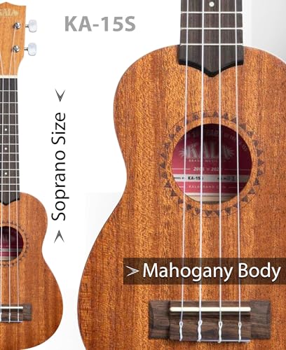 Kala KA-15S-COMBO-STD Ka-15S Satin Mahogany Soprano Ukulele Bundle thumb #5