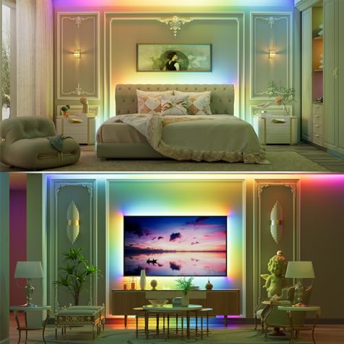 Image of PAUTIX Wi-Fi+Bluetooth Music Pixel LED Smart Controller Kit SP548E,Compatible with Alexa /Google Assistant,App Control RF Remote Control,Addressable Color LED Strip Pixels Light DC5V-24V