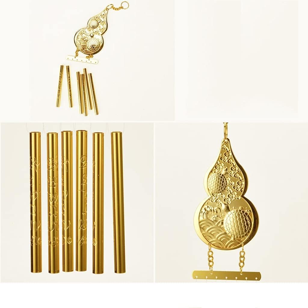 GeRRiT Wind Chime, Decor Windchimes Windchime Wind Chimes Copper Gourd Door Decor Wind Chime Vintage Fengshui Bell Good Luck Bless Home Hanging Decoration Wind Chime