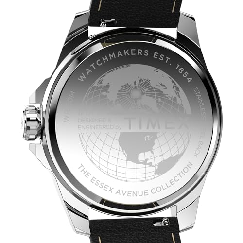 Image of TIMEX Essex Round 46mm Black Dial Analog Men Watch - TW2W92900UJ
