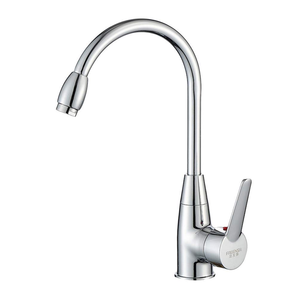 HYY-YY Water-tap Basin Faucet Sink 1Pc Durable Practical Fashion Professional Shower Room Bathroom Kitchen Faucet Hot and Cold Water Tap Mixer