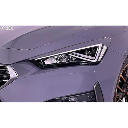 RDX Racedesign Scheinwerferblenden kompatibel mit Seat Leon (KL) / Cupra Leon (KL) & Cupra Formentor (KM) 2020- (ABS), RDSB188