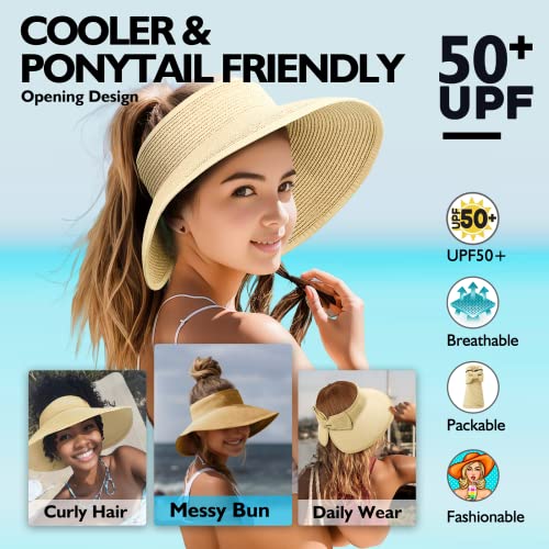 Joylivecy Beach Hats For Women, Wide Brim Sun Hat Womens thumb #1