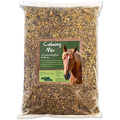 Horse Herbs Calming Mix - 100% Natural Calming Supplement, Chamomile, Valerian Root - Pony, Equine (1kg) Cover