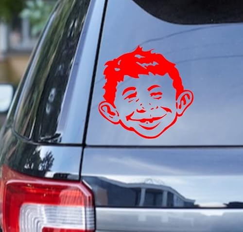 Alfred E. Neuman Decal by Check Custom Design - Multiple Colors and Sizes