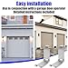 1 Pair Low Headroom Garage Door Top Brackets/Hinges Works with Standard 12