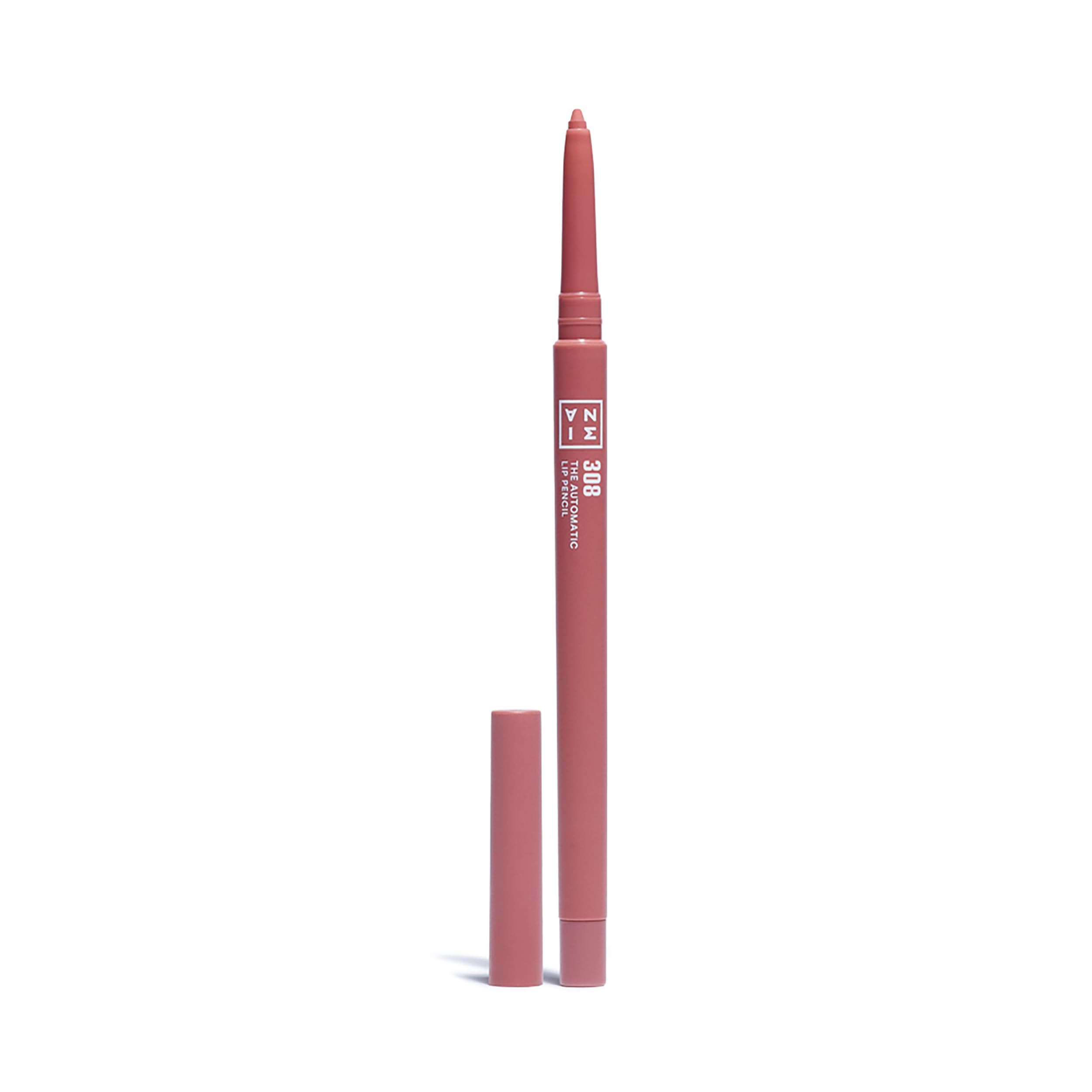 3INA MAKEUP - The Automatic Lip Pencil 308 - Helles Nacktrosa Lippenkonturenstift Wasserfest - Lipliner für Vollere Lippen - Automatischer Lippenkonturenstift - Vegan - Cruelty Free