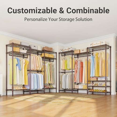Image of VIPEK V5 Heavy Duty Clothes Rack, Modular Closet System, Bronze