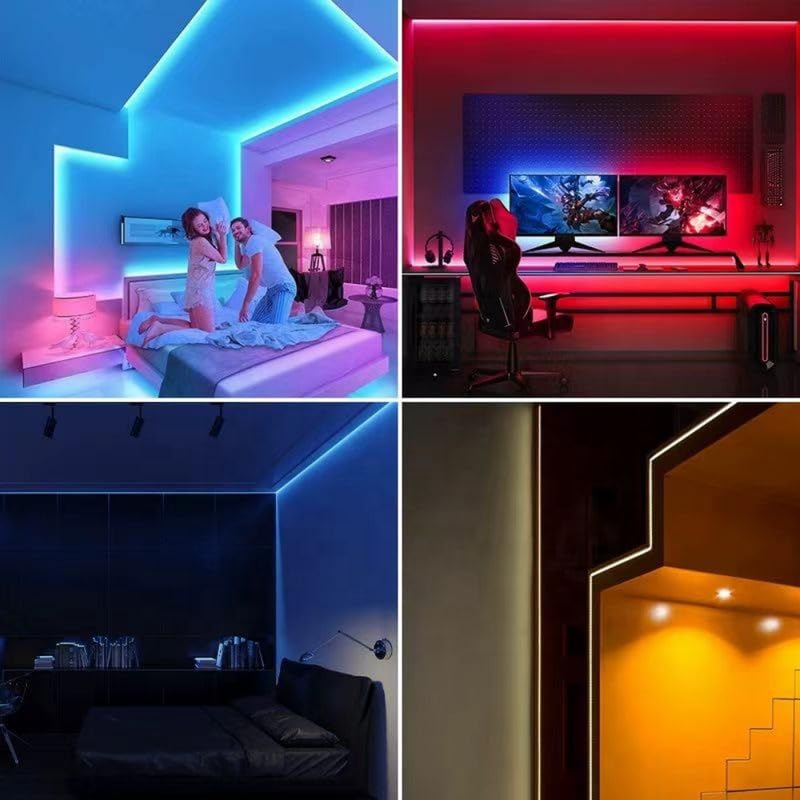 Image of Vespa 5 Meter Waterproof LED Strip Light Multi - Energy Saving Rope Light for False Ceiling, Room Decor, Diwali, Christmas & Home Decoration