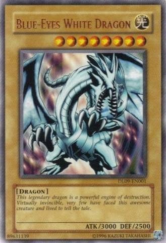 YU-GI-OH! - Blue-Eyes White Dragon - Bronze (DL09-EN001) - Duelist League 2010 Prize Cards - DL09 - Unlimited Edition - Rare