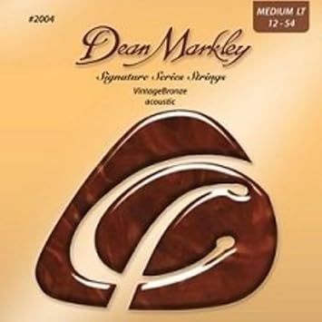 Dean Markley 2004 12-54 - Bronze Medium Light Acoustic Guitar String Set