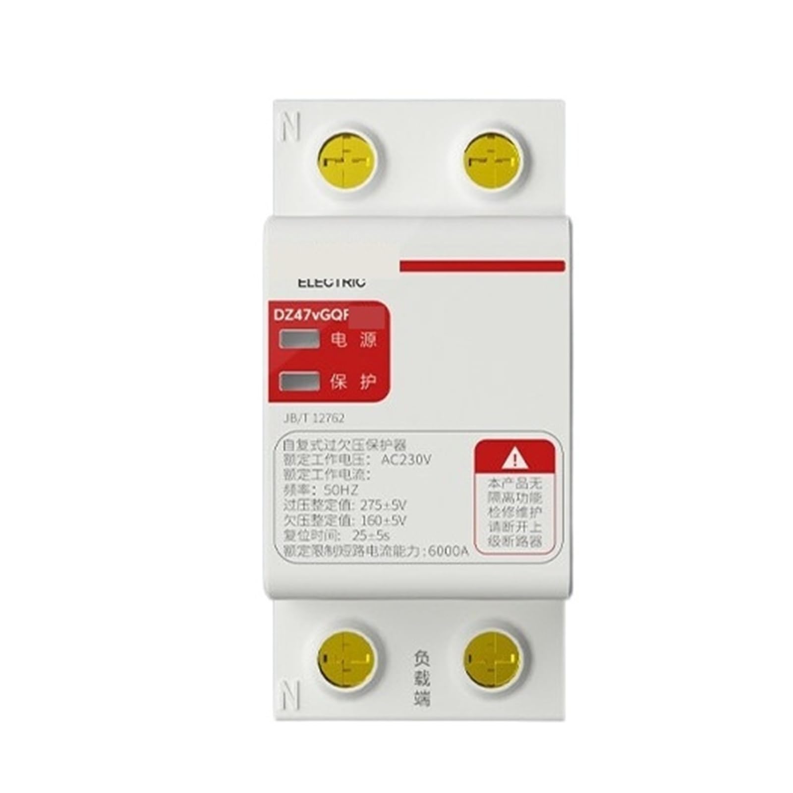 Protector de sobretensión autorrecuperable con entrada superior 2