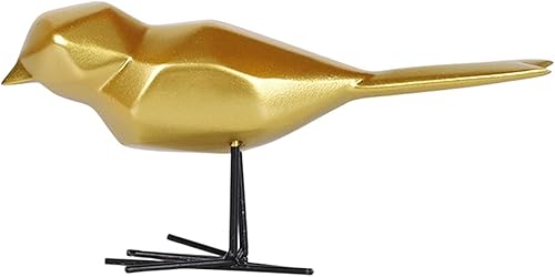 Figura geométrica de pájaro para decoración del hogar, estatua de pájaro moderna, escultura de arte para escritorio, estantería, estudio, hogar,